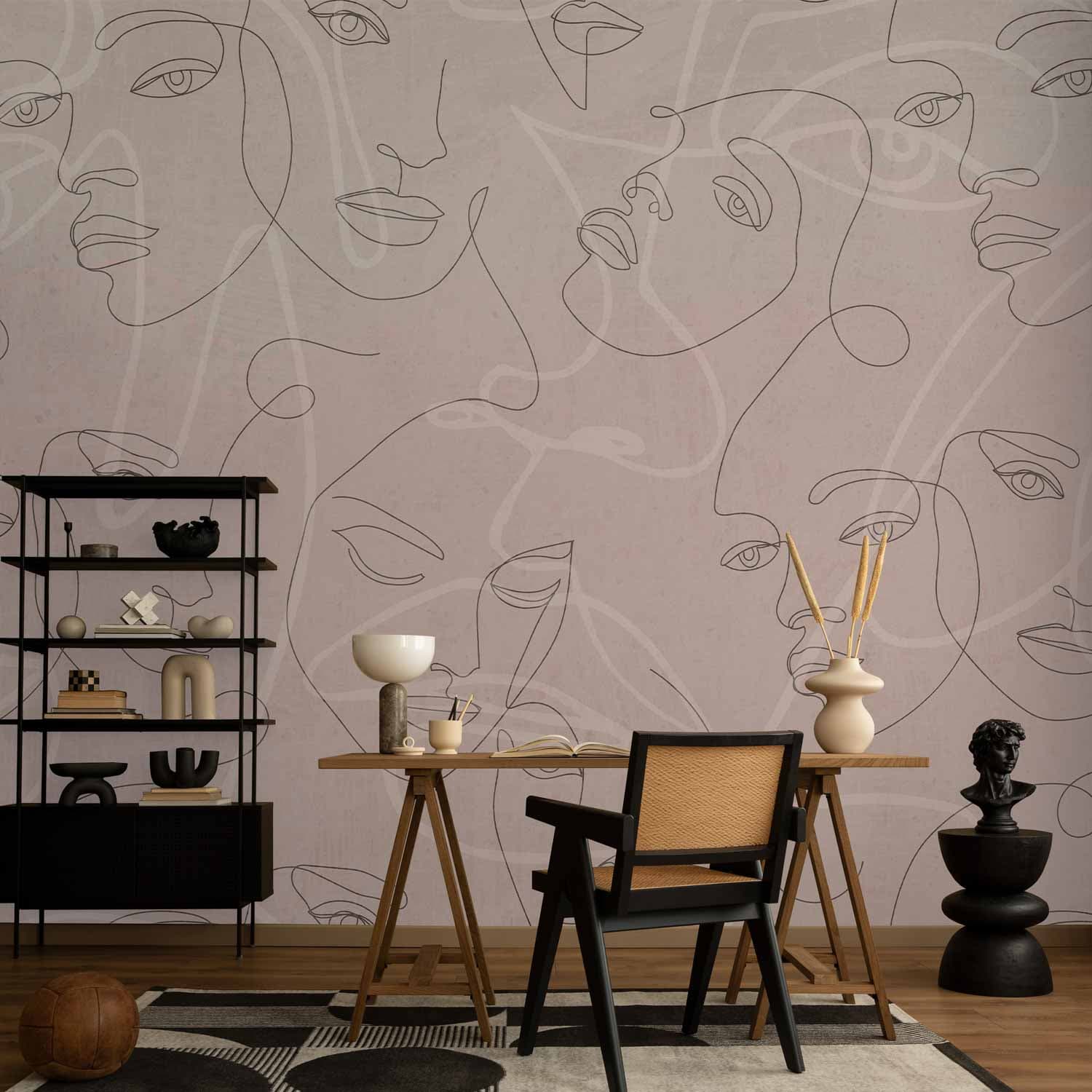 Fototapeta Tysiące twarzy 100×70 cm, flizelina standard