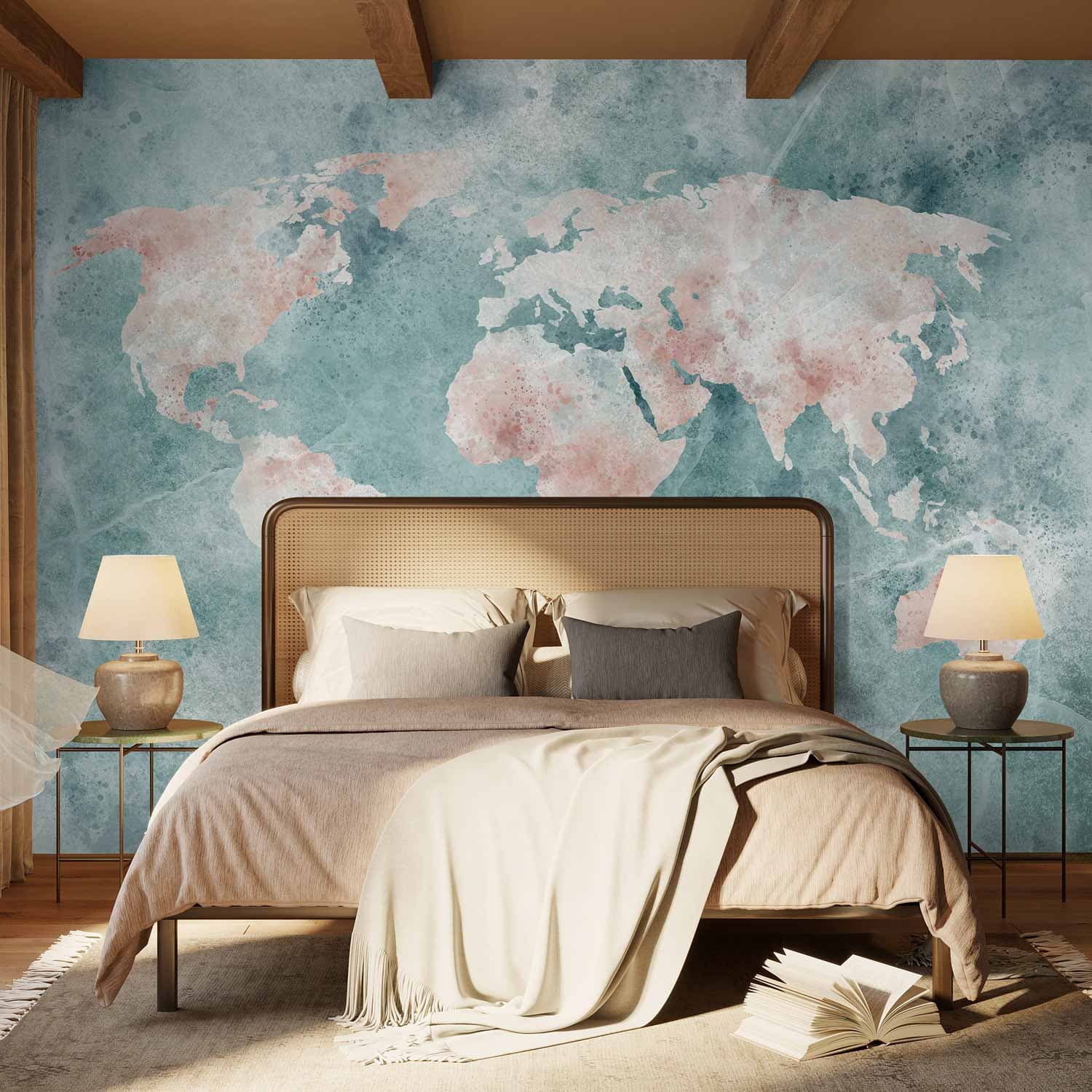 Wall mural Delikatna mapa 100×70 cm, standard non-woven