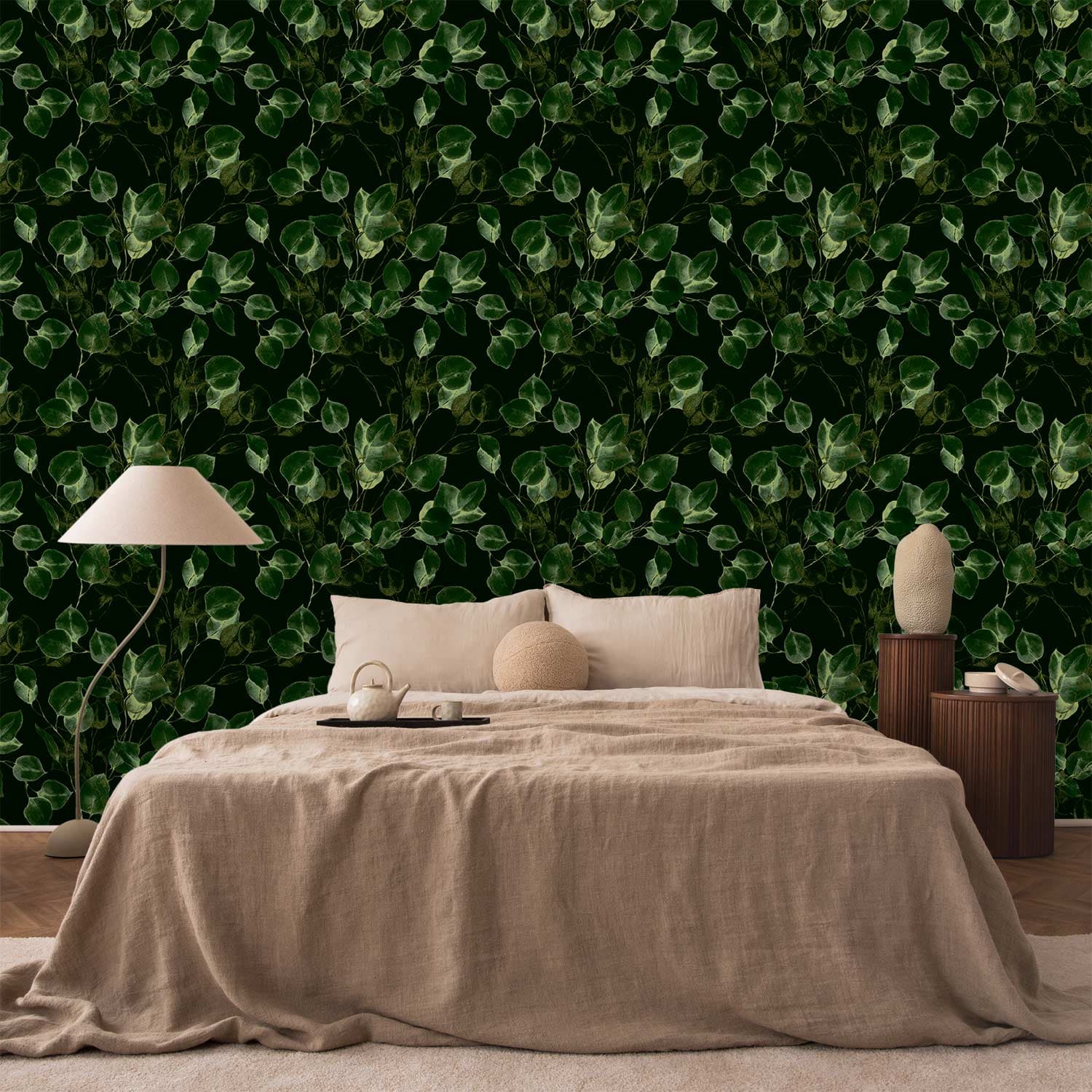 Tapeta Dekoracja zielenią 50×1000 cm, flizelina standard