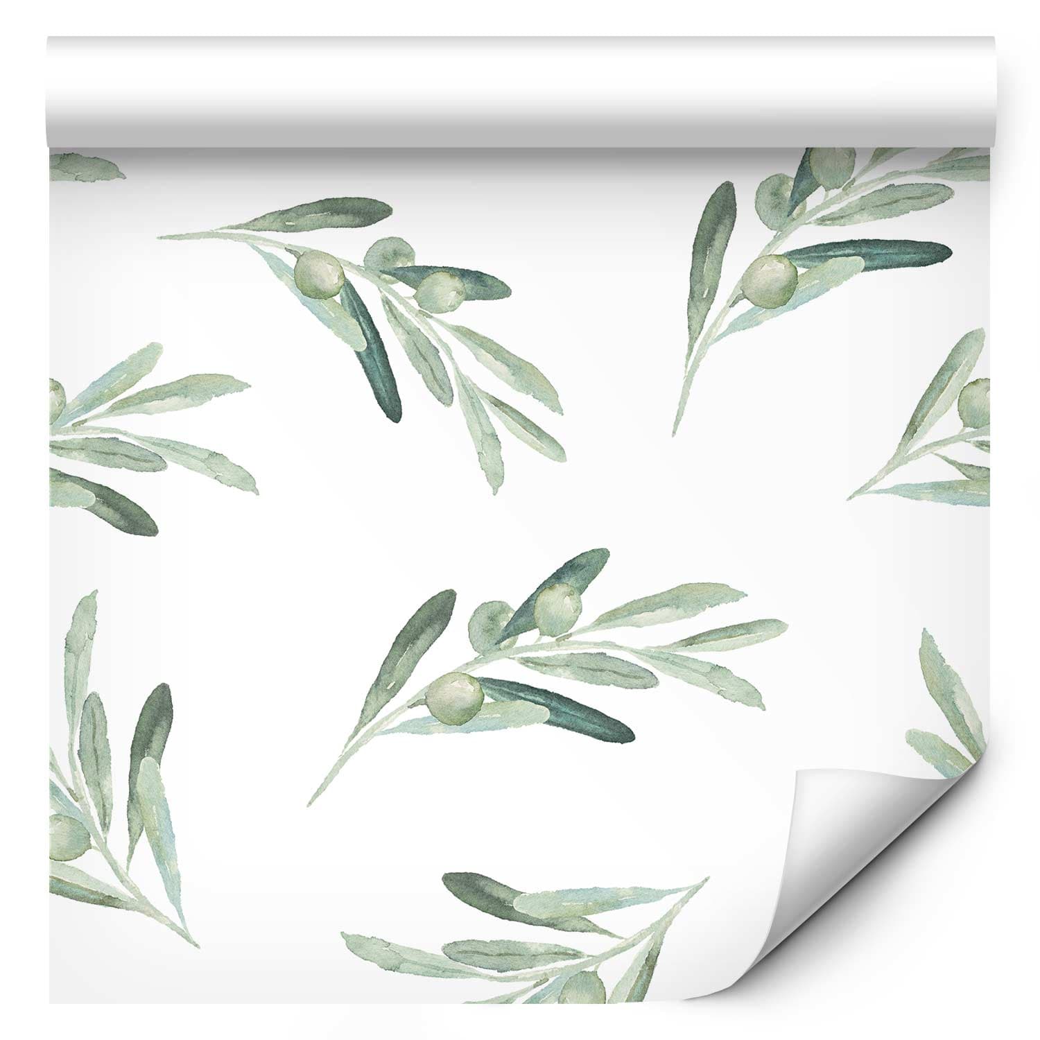 Wallpaper Oliwkowy taniec 50×1000 cm, standard non-woven