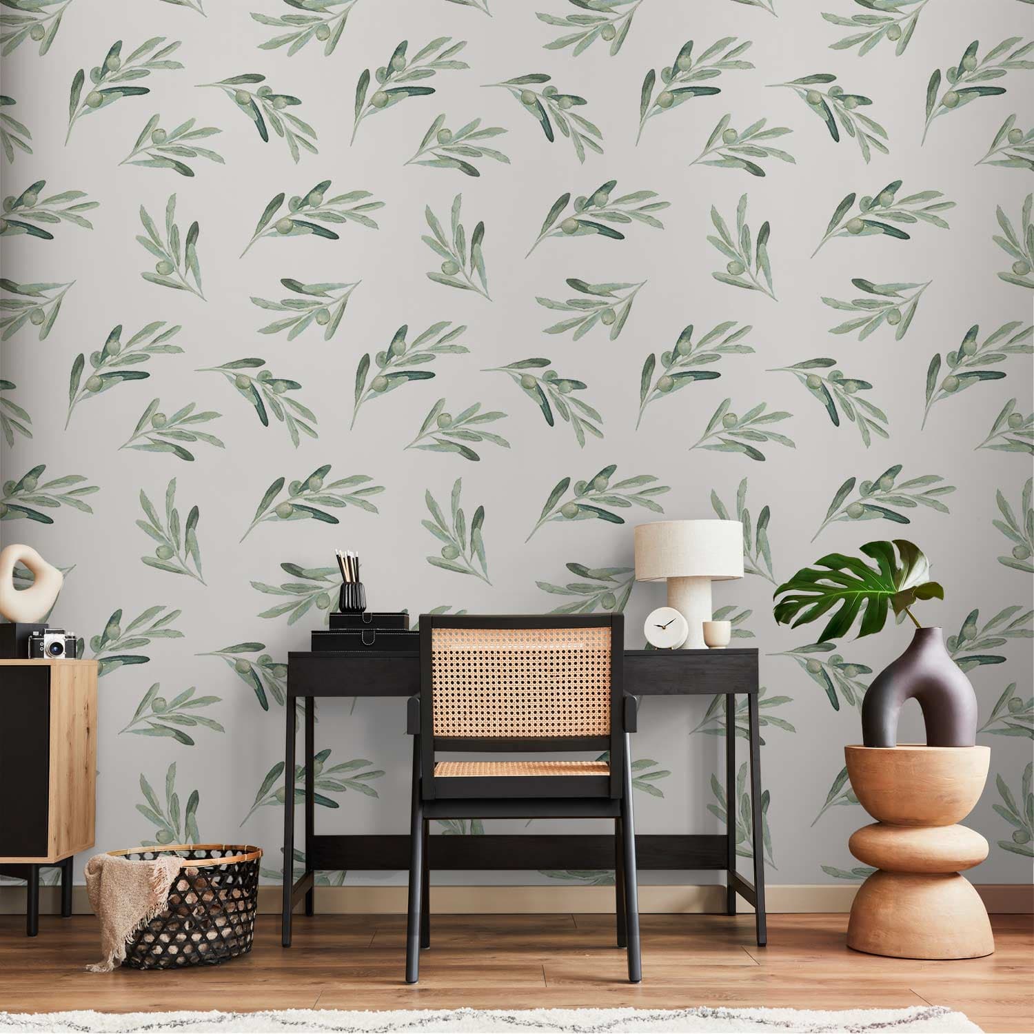 Wallpaper Oliwkowy taniec 50×1000 cm, standard non-woven