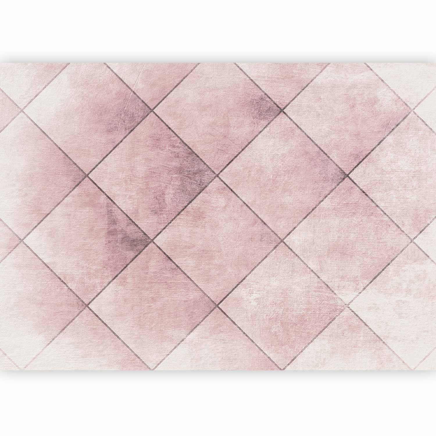 Фотообои Idealne cięcia - jednolity geometryczny wzór w kafelki z deseniem 100×70 см, влагостойкий материал