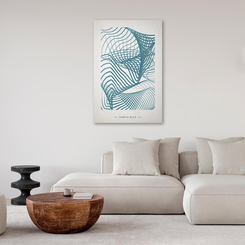Obraz na płótnie Po prostu błękit 40×60 cm, płótno standard