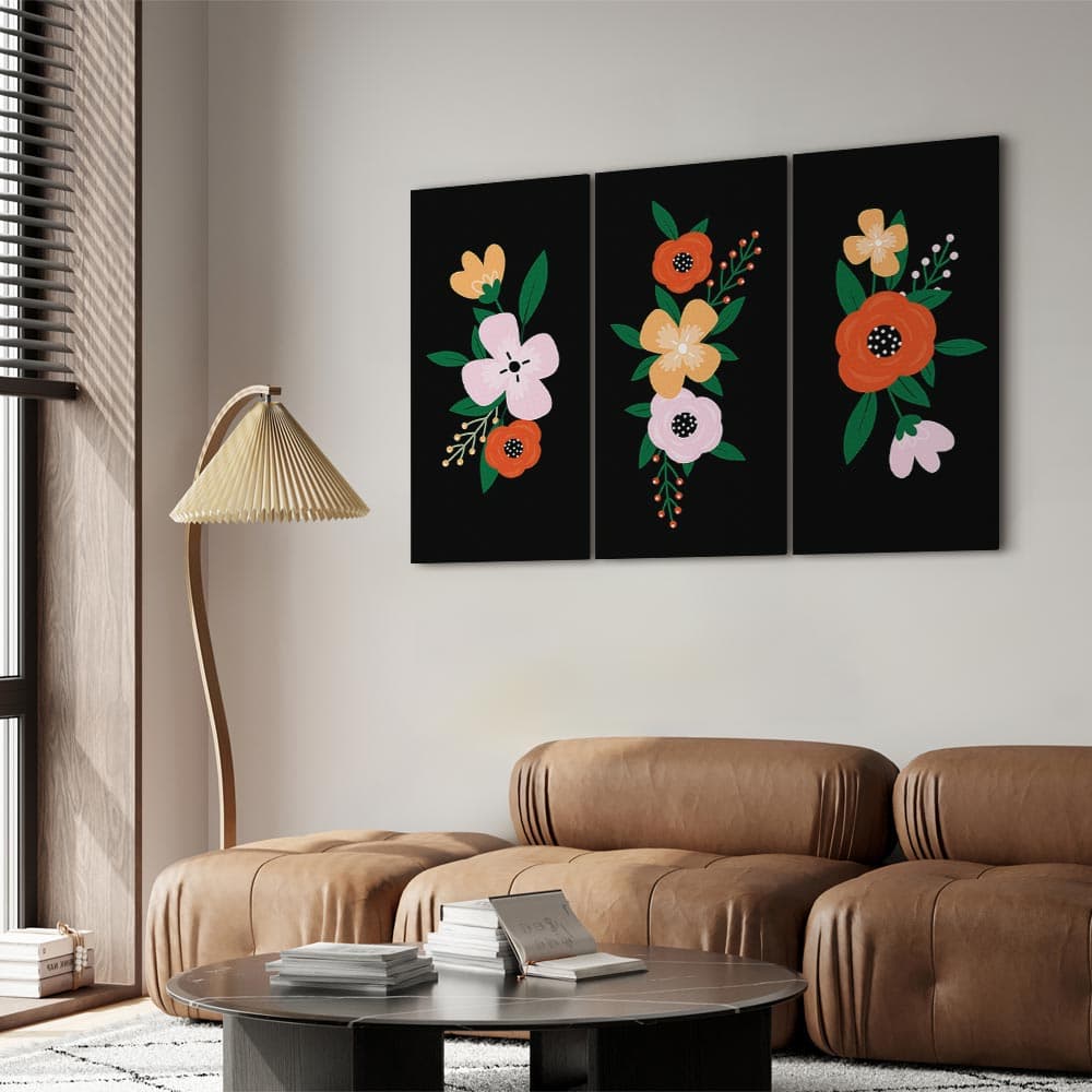 Obraz na płótnie Kolorowy rozkwit 60×40 cm, płótno standard