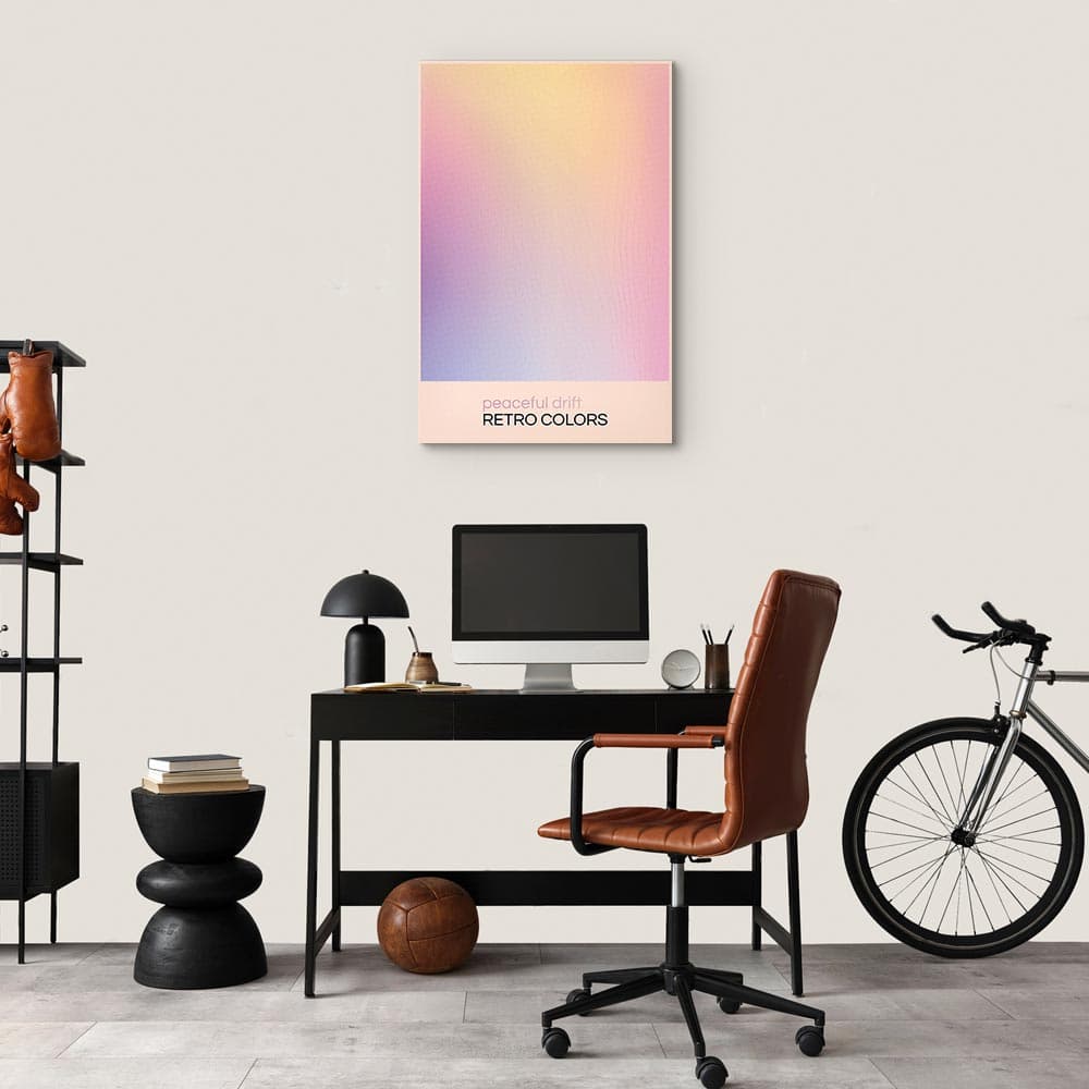Canvas print Peaceful Drift - Delikatne pastelowe odcienie tworzące harmonijną całość 80×120 cm, standard canvas