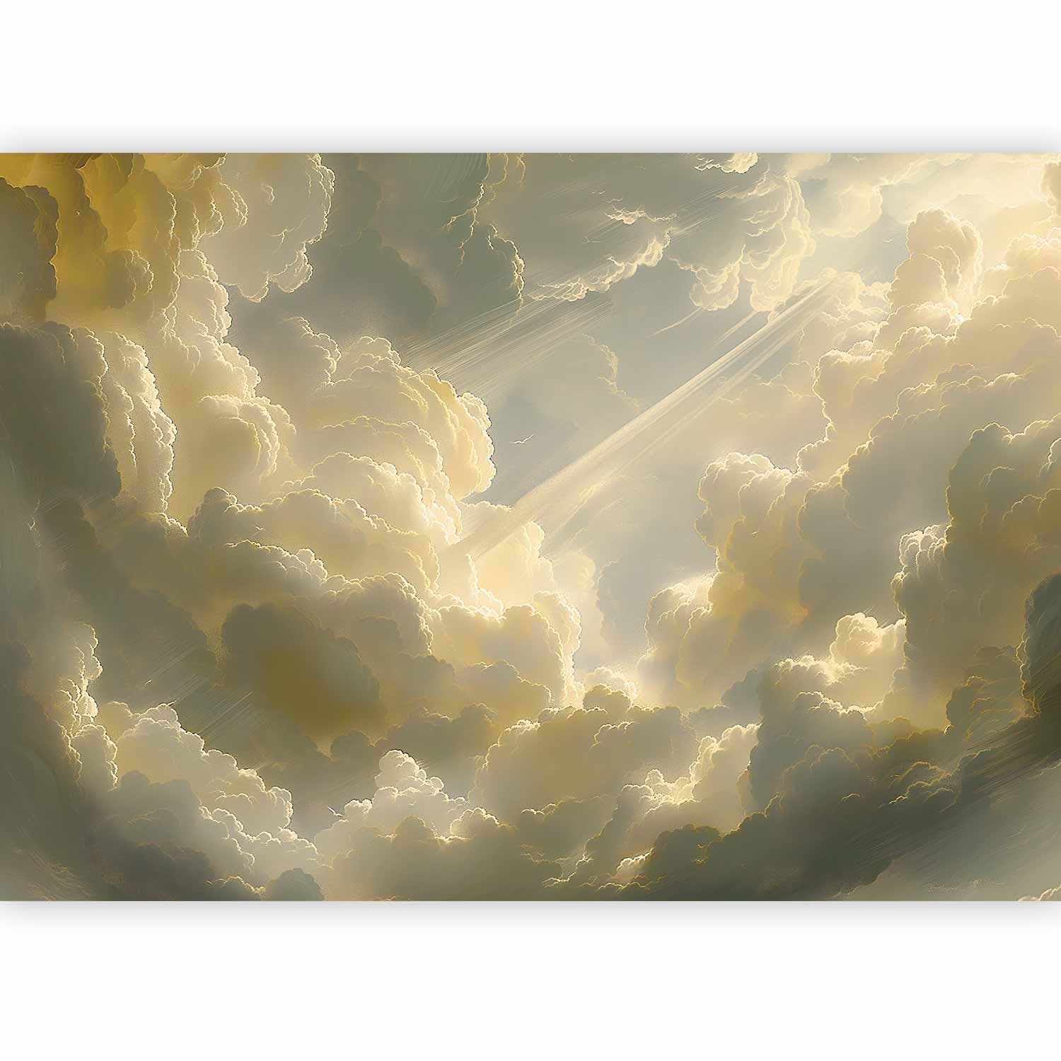 Fototapeta Zachwycająca gra kolorów na tle chmur 100×70 cm, materiał wodoodporny