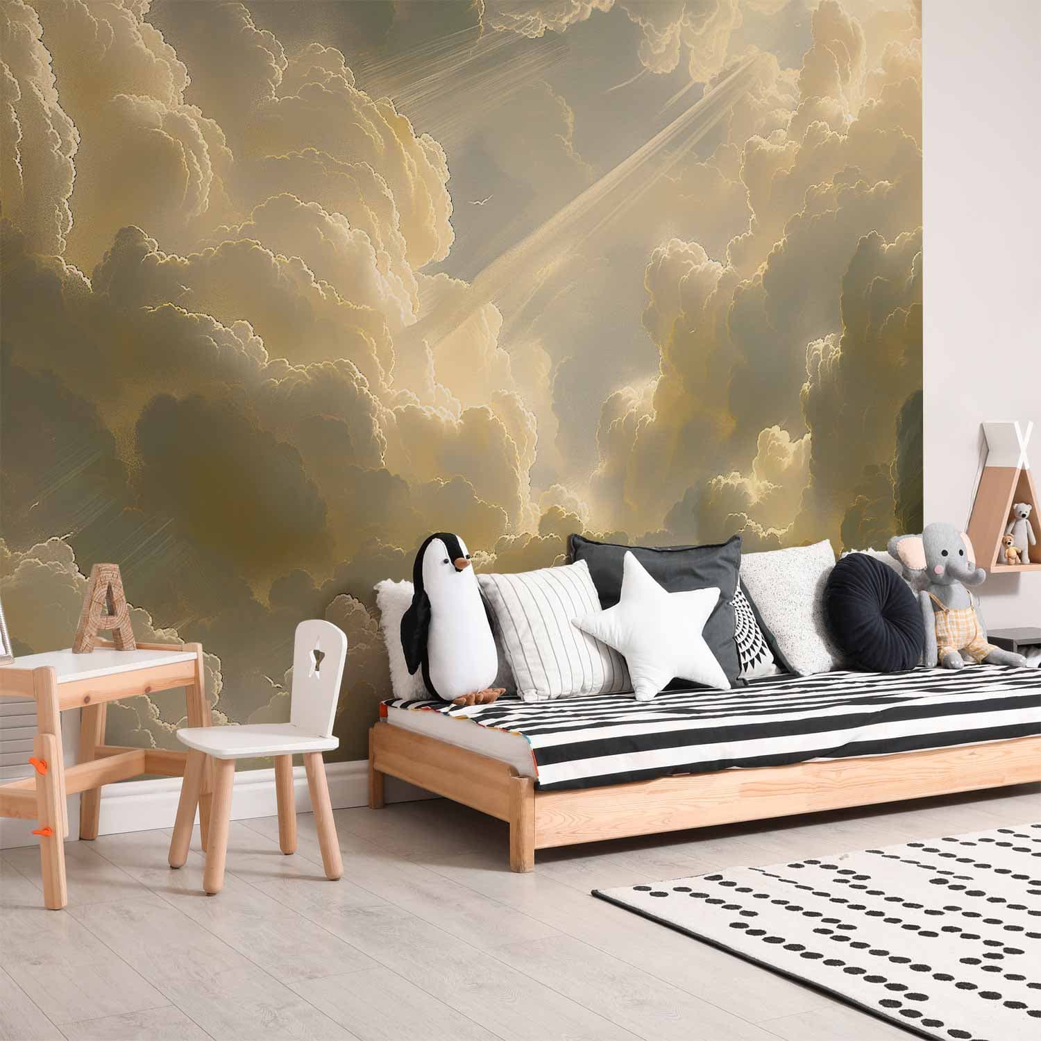 Fototapeta Zachwycająca gra kolorów na tle chmur 100×70 cm, materiał wodoodporny