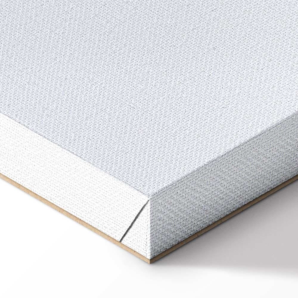 Leinwandbild Las w akwarelach - niebieski odcień pejzażu w abstrakcji 20×30 cm, Standardleinwand