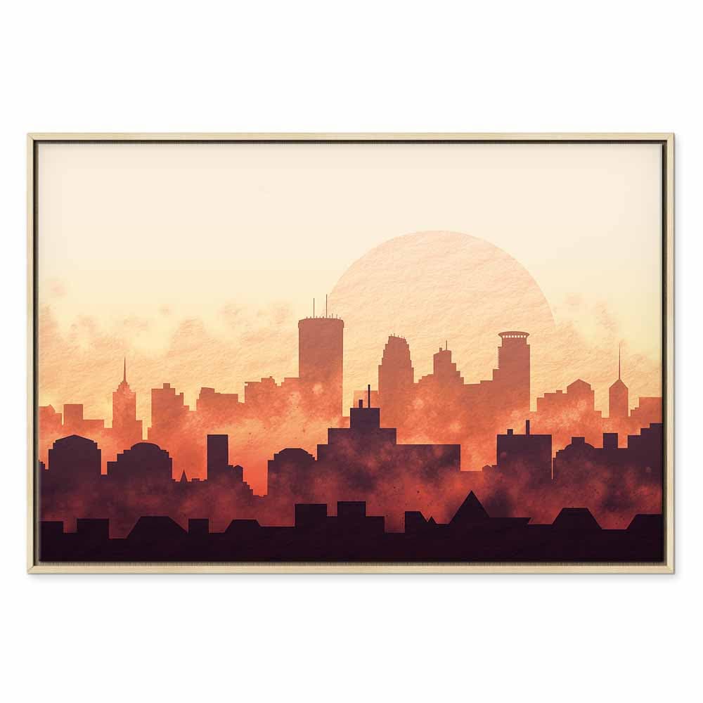 Leinwandbild Żar miasta szeroki 120×80 cm, Standardleinwand