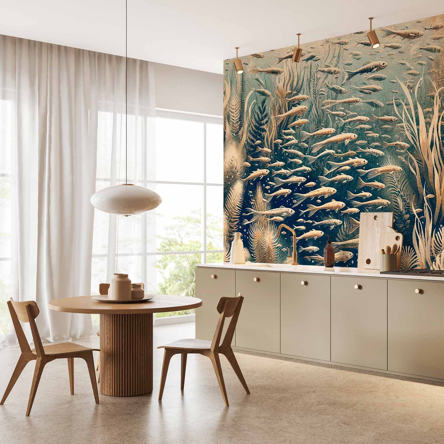 Wall mural Oceaniczna przyroda 250×175 cm, waterproof material
