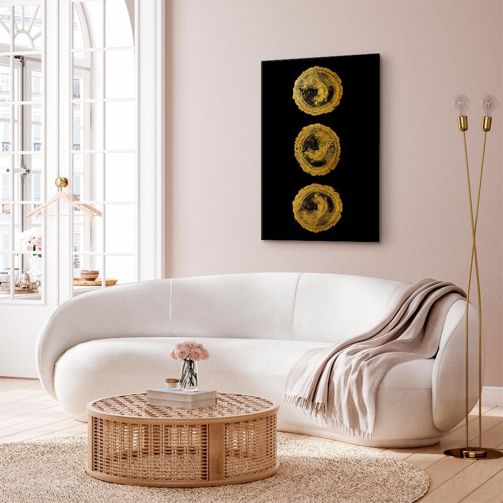Obraz na płótnie Złote sęki 40x60 cm