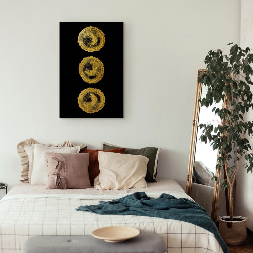 Obraz na płótnie Złote sęki 40x60 cm