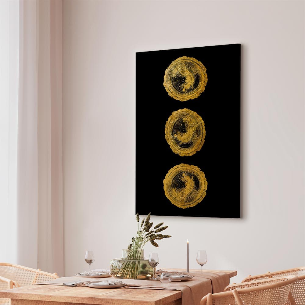 Obraz na płótnie Złote sęki 40x60 cm