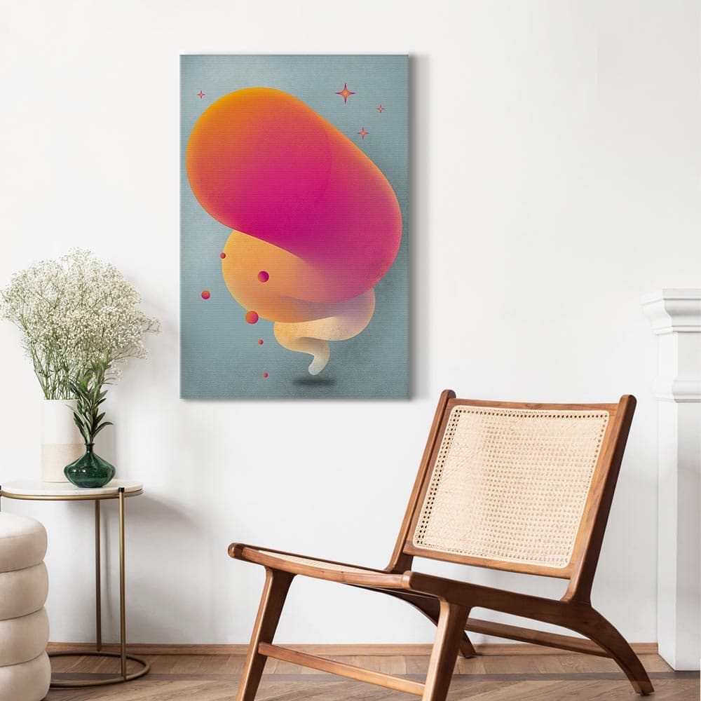 Obraz na płótnie Różowa smuga 60×90 cm, płótno standard