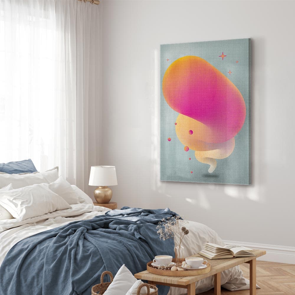 Obraz na płótnie Różowa smuga 60×90 cm, płótno standard