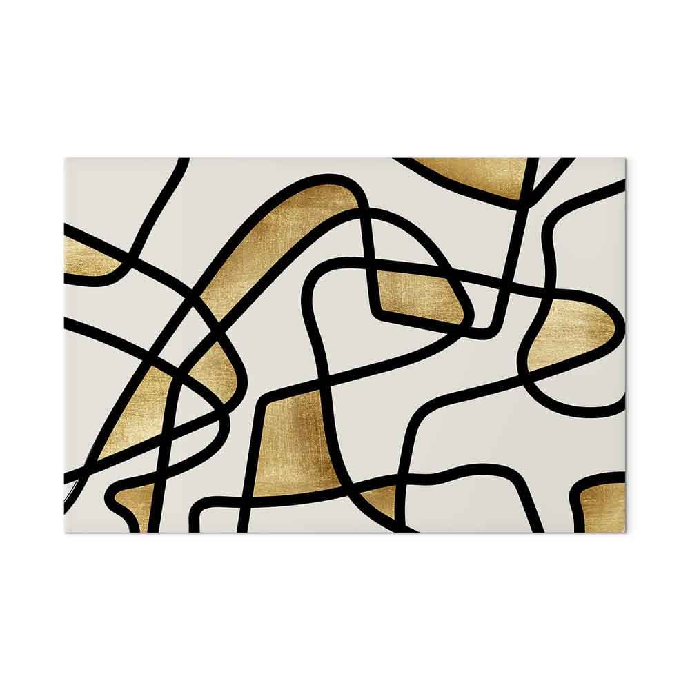 Obraz na płótnie Złota spirala szeroki 90×60 cm, płótno standard
