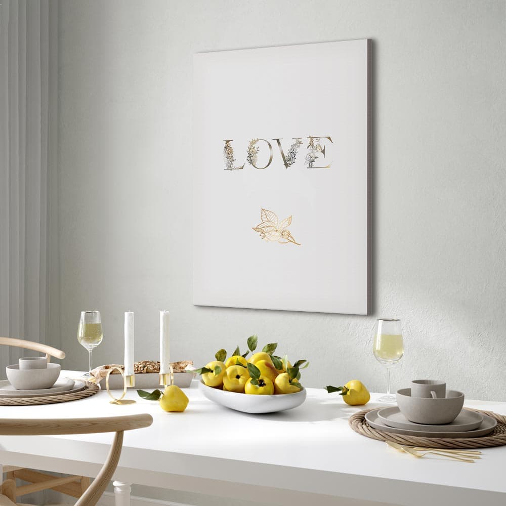 Leinwandbild Miłość to siła 80×120 cm, Standardleinwand