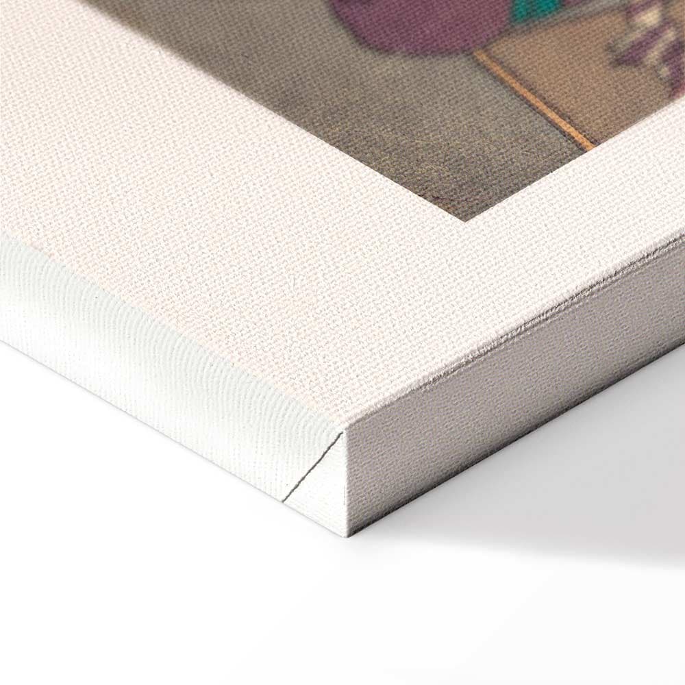 Leinwandbild Japoński drzeworyt 20×30 cm, italienische Leinwand
