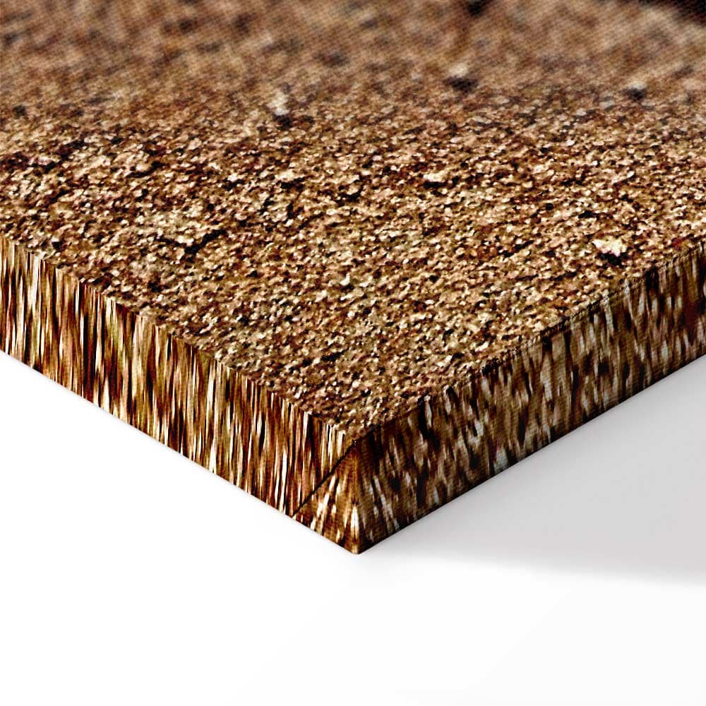 Leinwandbild Pióro na piasku 20×30 cm, italienische Leinwand