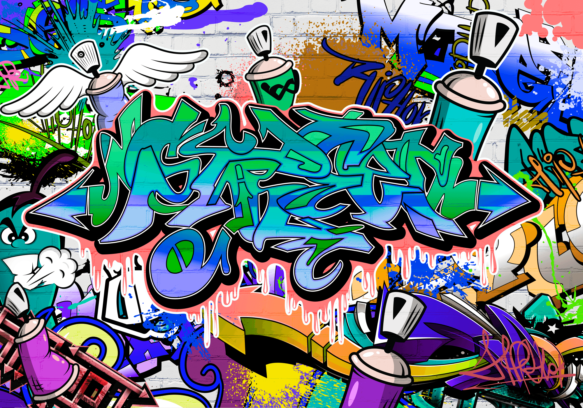 Fototapeta Street art FT-449982 100×100 cm, flizelina standard