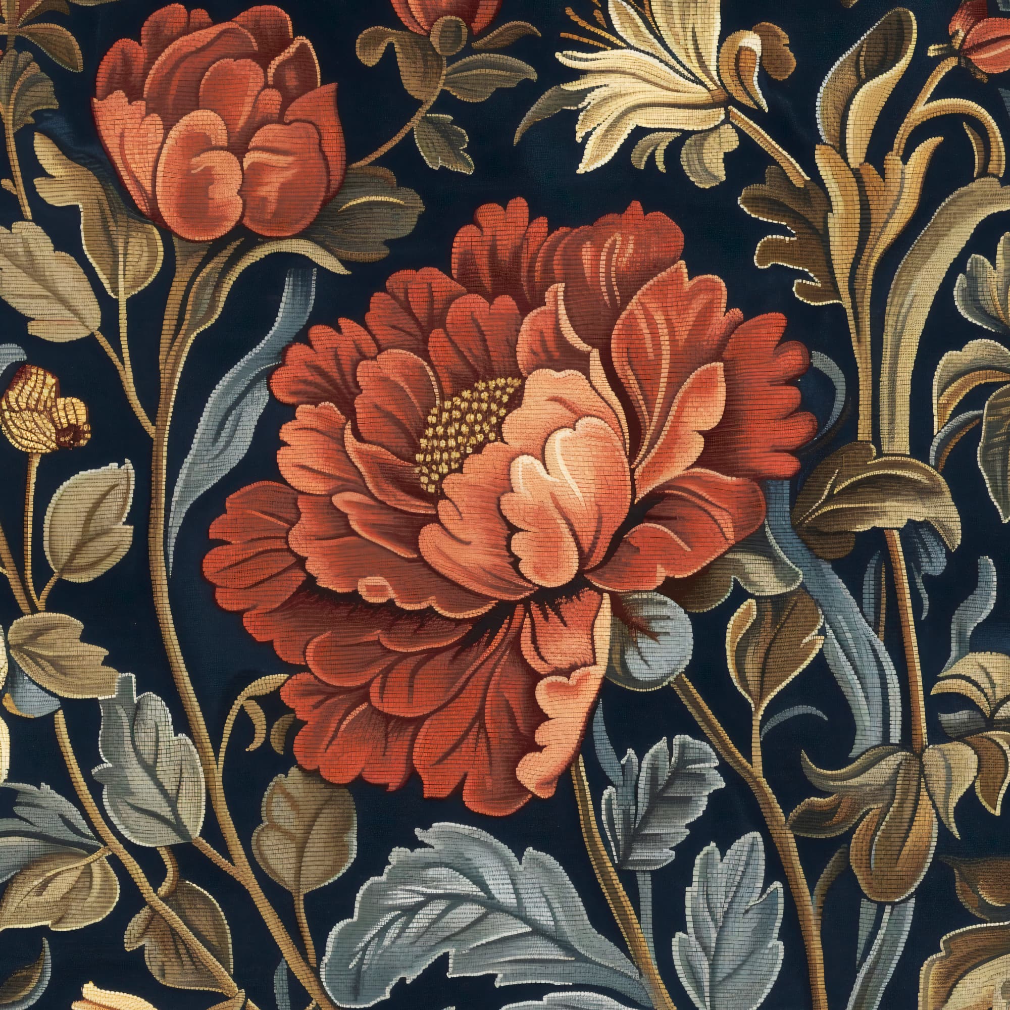 Fototapeta okrągła Kwiaty FT-450665 100×100 cm, flizelina standard