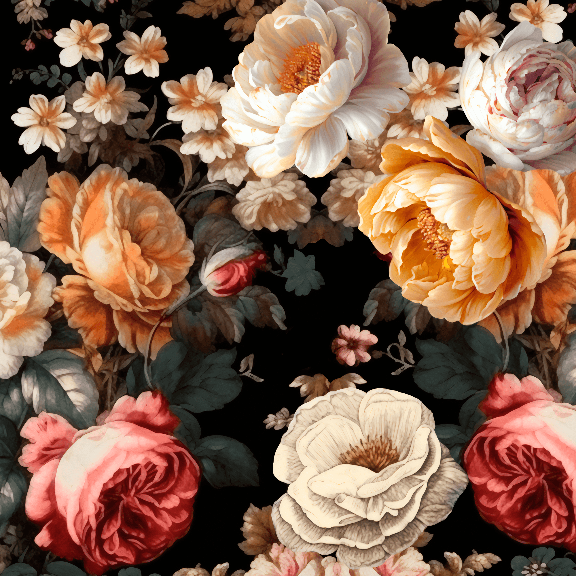 Fototapeta okrągła Kwiaty FT-450675 100×100 cm, flizelina standard