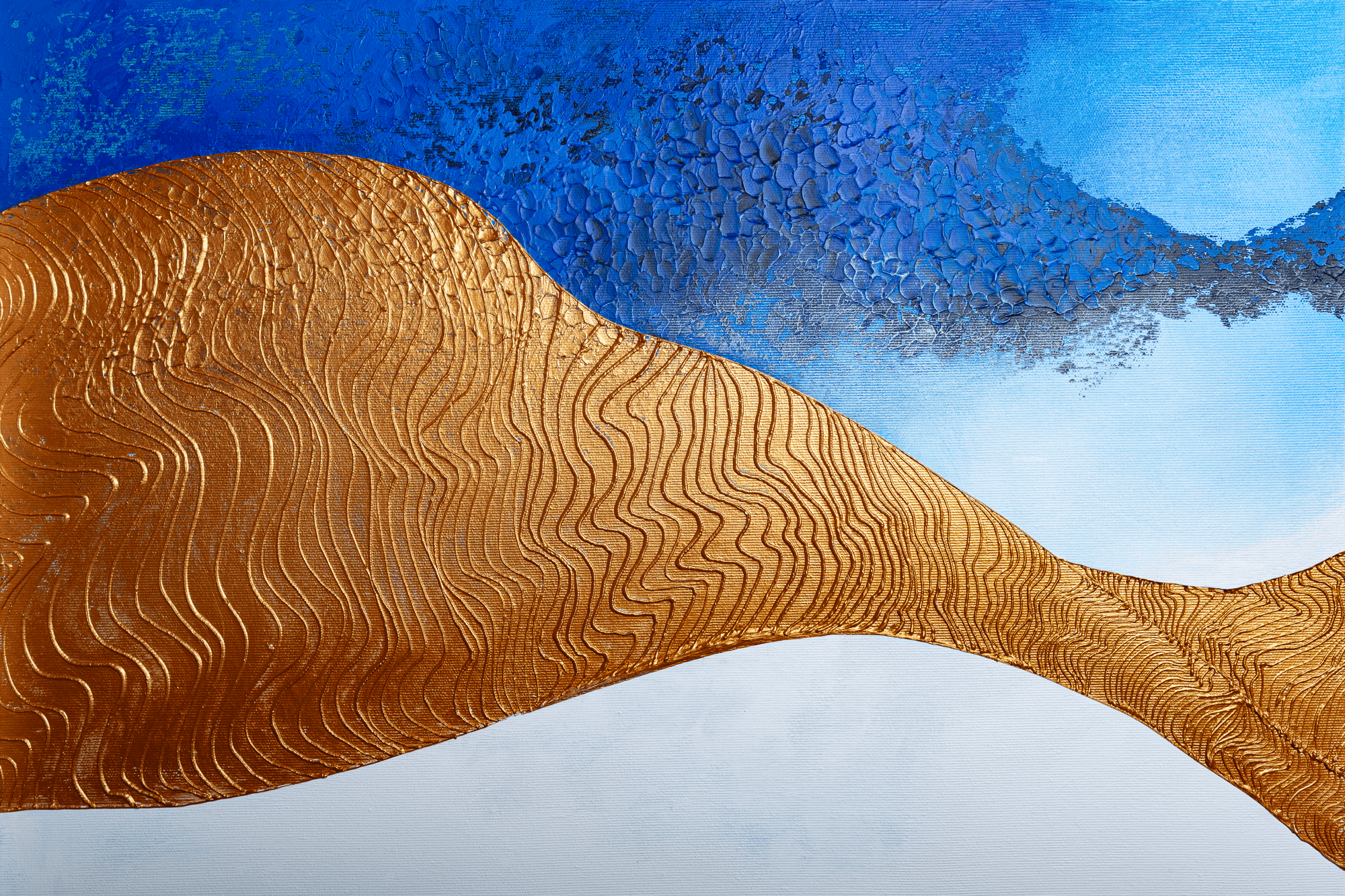 Obraz na płótnie Przełęcz indygo szeroki 90×60 cm, płótno standard