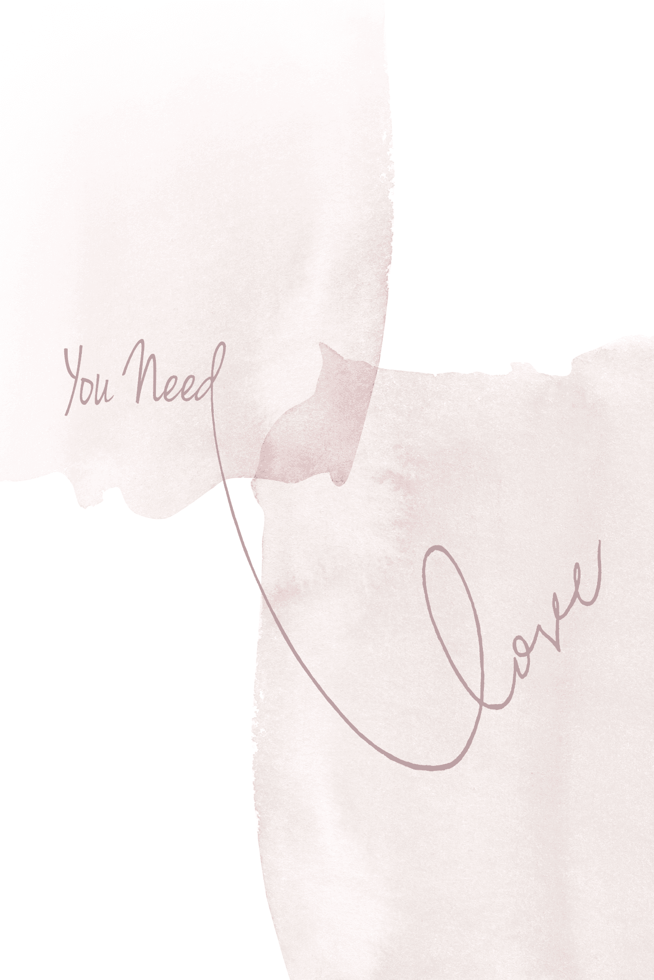Obraz na płótnie You Need Love 20×30 cm, płótno standard
