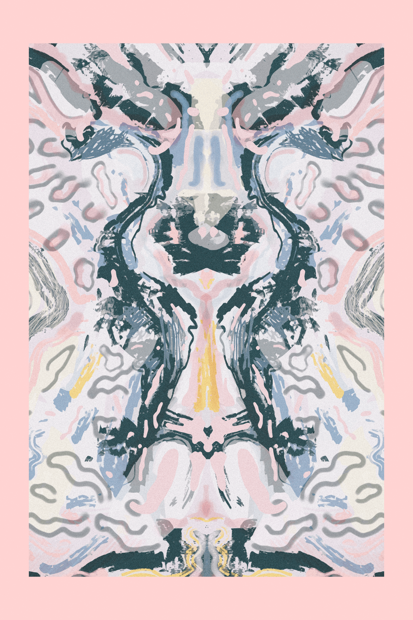 Obraz na płótnie Mantra Rorschacha 80×120 cm, płótno standard