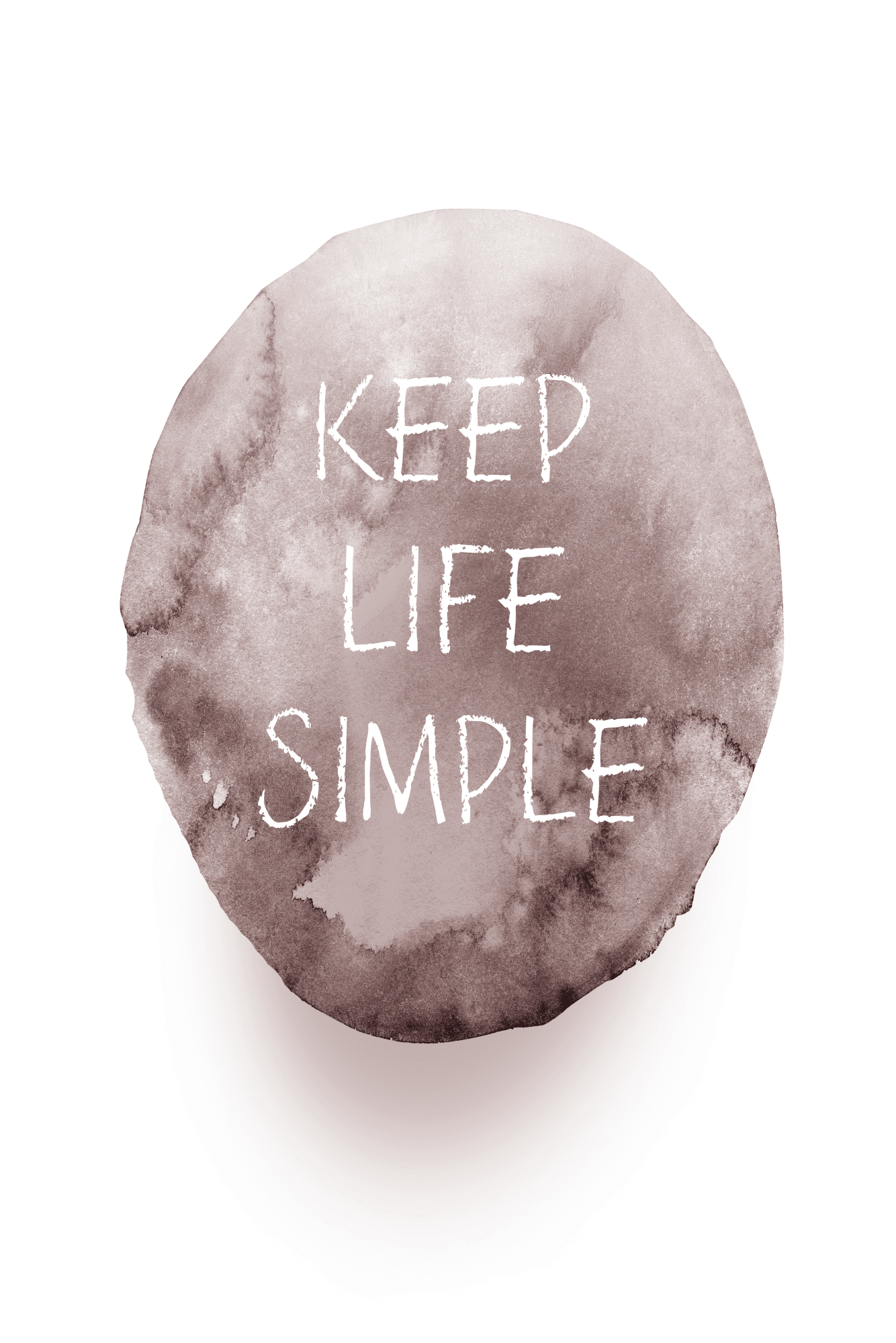Obraz na płótnie Keep Life Simple 40x60 cm
