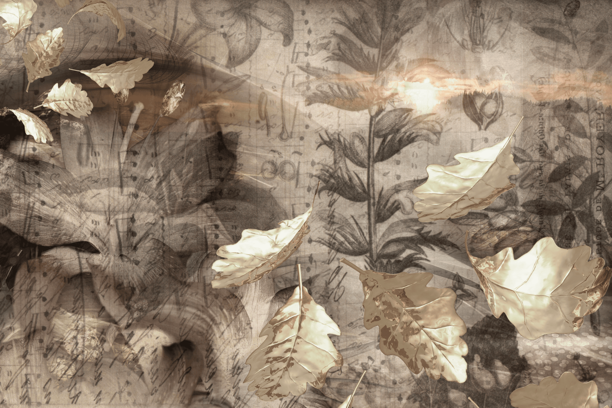 Leinwandbild Jesienny zmierzch szeroki 90×60 cm, Standardleinwand