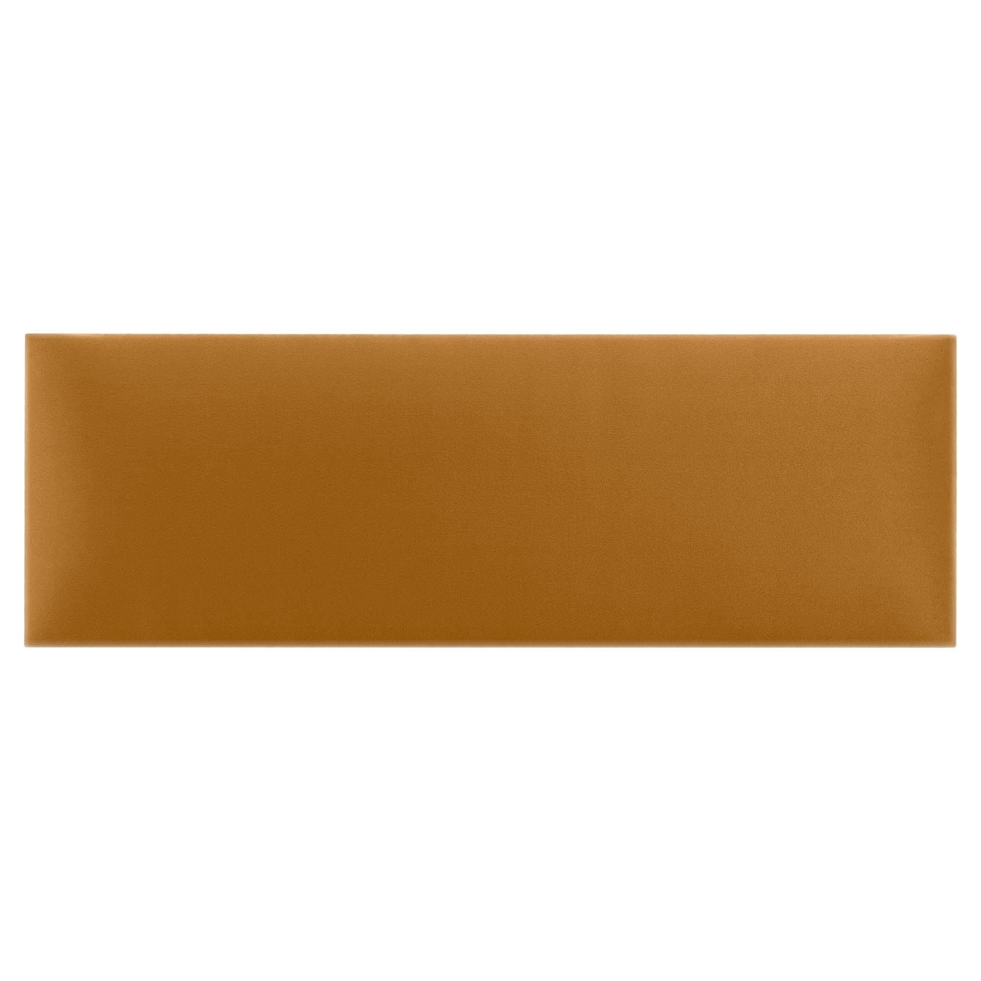 Panel tapicerowany Panel Tapicerowany Żółty 80x20 cm welur