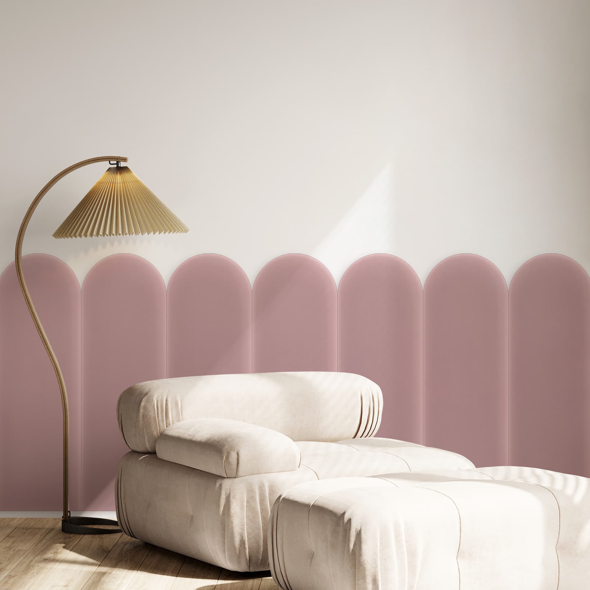 Мягкая панель Magic Velvet Różowy 20cm 20×60 см