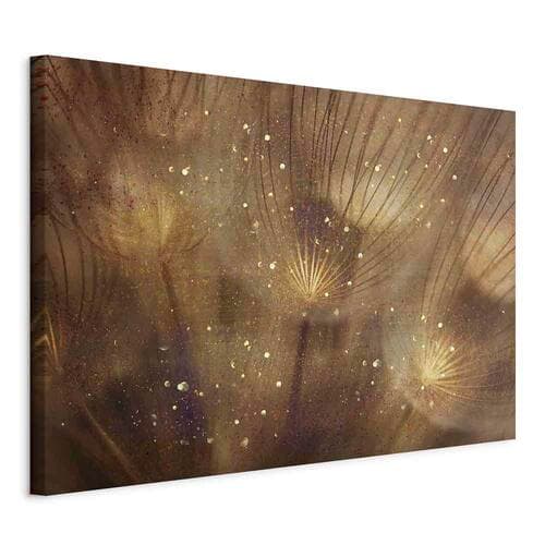 Leinwandbild Złote dmuchawce szeroki 90×60 cm, italienische Leinwand