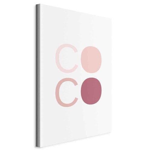 Obraz na płótnie Różowe Coco 20×30 cm, płótno standard