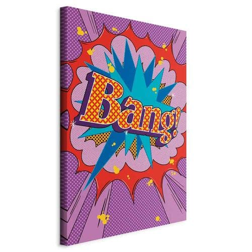 Leinwandbild Komiksowy street art - kolorowe napisy na barwnym tle 20×30 cm, Standardleinwand