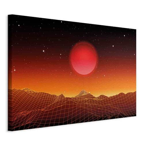 Canvas print Pejzaż futurystyczny szeroki 30×20 cm, Italian canvas