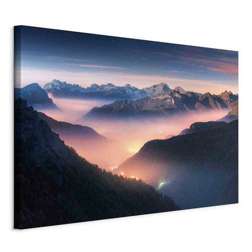 Canvas print Górskie tchnienie szeroki - pierwszy wariant 30×20 cm, Italian canvas