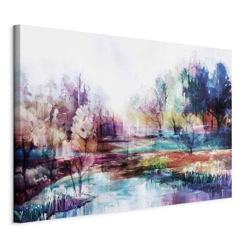 Canvas print Świat w farbach szeroki 30×20 cm, Italian canvas