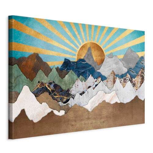 Canvas print Poranek w górach szeroki 30×20 cm, Italian canvas