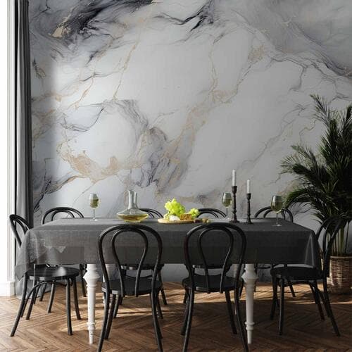 Wall mural Elegancki marmur - kamienne struktury w neutralnych kolorach 100×70 cm, waterproof material