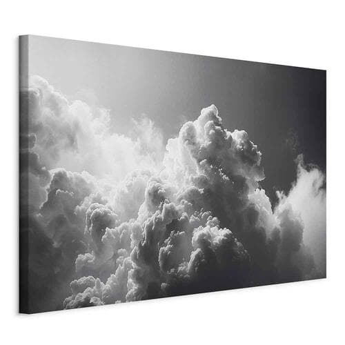 Obraz na płótnie Nadzwyczajne zjawisko: Słońce rozświetlające ciemne chmury 120×80 cm, płótno standard
