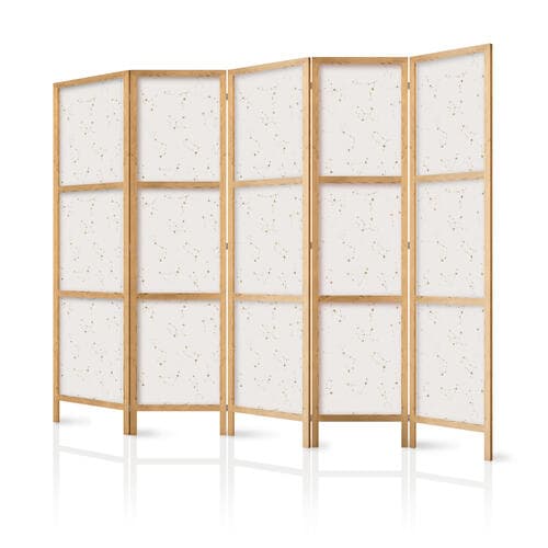 Japanischer Paravent Gwiezdna Mapa - delikatne konstelacje w ciepłych odcieniach 225×172 cm, japanisch