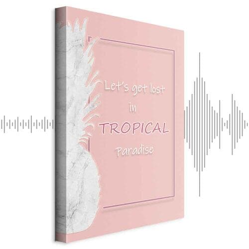 Canvas print Let's Get Lost in Tropical Paradise 60×90 cm, standard canvas