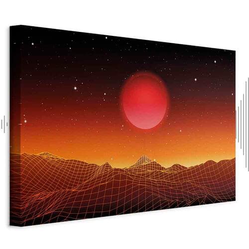 Картина на холсте Pejzaż futurystyczny szeroki 120×80 см, стандартный холст