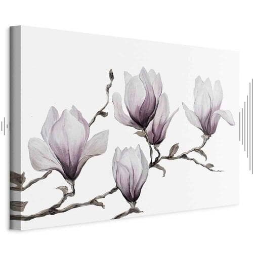 Leinwandbild Malowane magnolie szeroki 60×40 cm, Standardleinwand