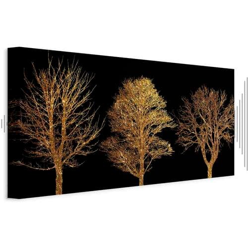 Картина на холсте Złoty las szeroki 120×60 см, стандартный холст