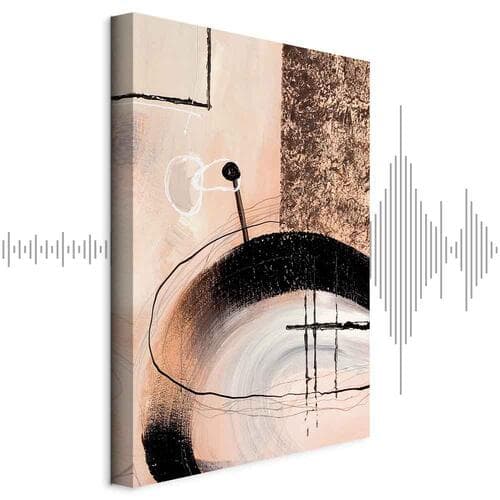 Leinwandbild Sztuka kształtów - abstrakcja ręcznie malowanego dzieła 20×30 cm, Standardleinwand