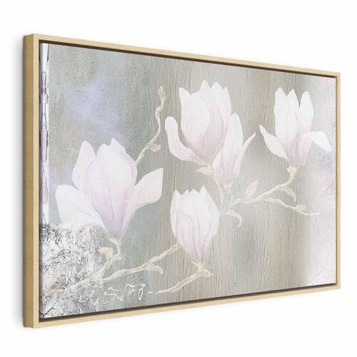 Картина на полотні Białe magnolie szeroki 60×40 см, стандартне полотно