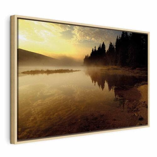 Leinwandbild Jesienny wierczór szeroki 90×60 cm, Standardleinwand